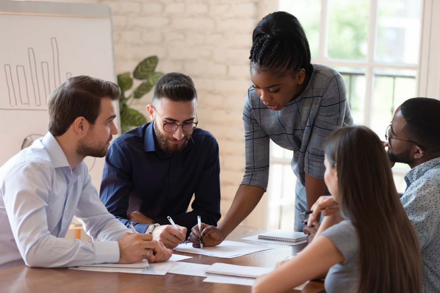 people in a meeting